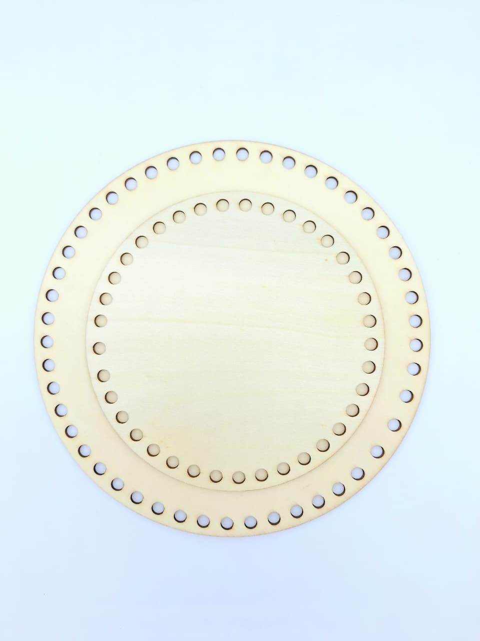 Base de madera circular