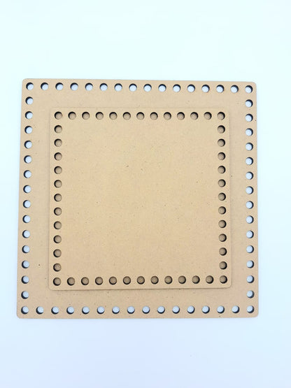 Bases de madera Cuadradas