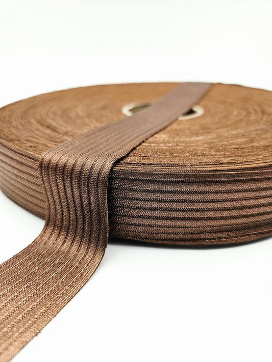 Trapillo 3cm - Canela Glitter Acanalado