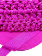 Trapillo  3cm -  Magenta Glitter Acanalado